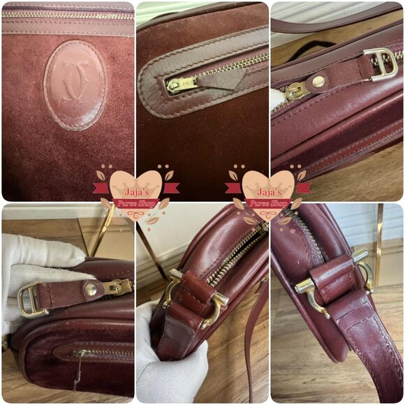 💟Cartier Suede Leather Camera Bag Croosbody💟 - Picture 9 of 17